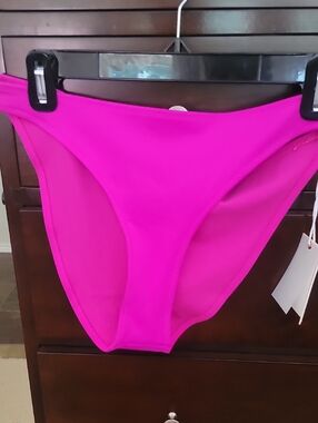 Good American Hot Pink Bikini Bottom - Classic Cut